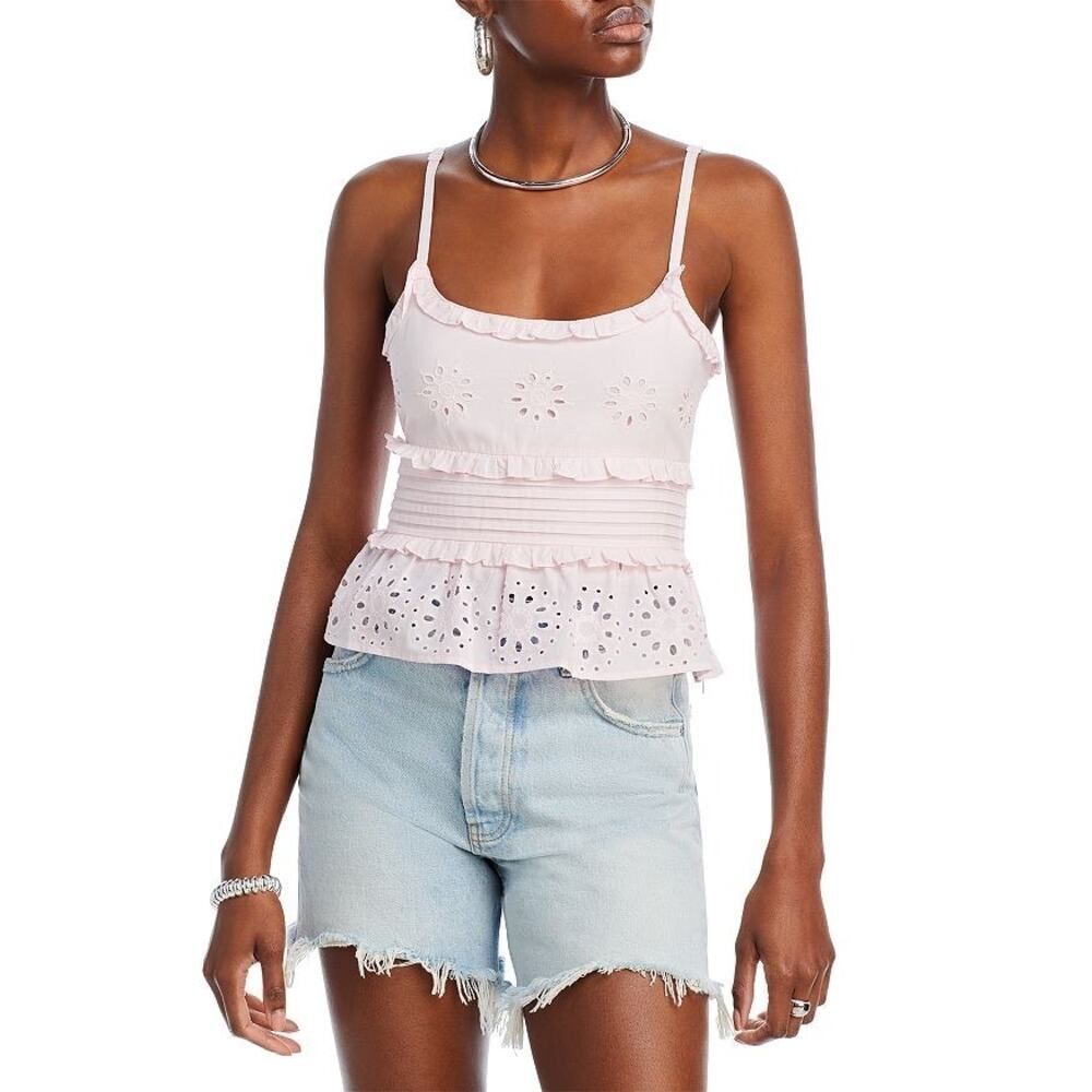 Aqua Girl Pink Floral Top Girls Size XL 14/16